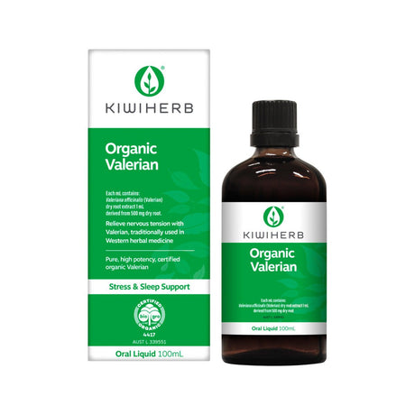 KIWIHERB Organic Valerian Oral Liquid 100ml - Dr Earth - Supplements