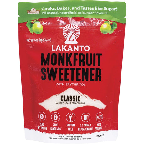 Lakanto Classic Monkfruit Sweetener 200g - Dr Earth - Sweeteners