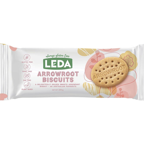 Leda Arrowroot Biscuits 205g - Dr Earth - Biscuits