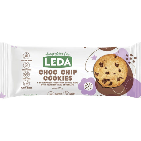 Leda Choc Chip Cookies 155g - Dr Earth - Biscuits