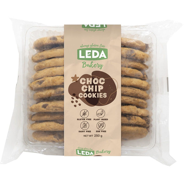 Leda Choc Chip Cookies Bakery Range 250g - Dr Earth - Biscuits