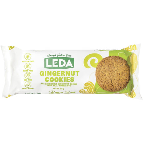 Leda Gingernut Cookies 155g - Dr Earth - Biscuits