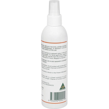 Lemon Myrtle Fragrances Mozzie & Sandfly Repellent 250ml - Dr Earth - Outdoor Protection