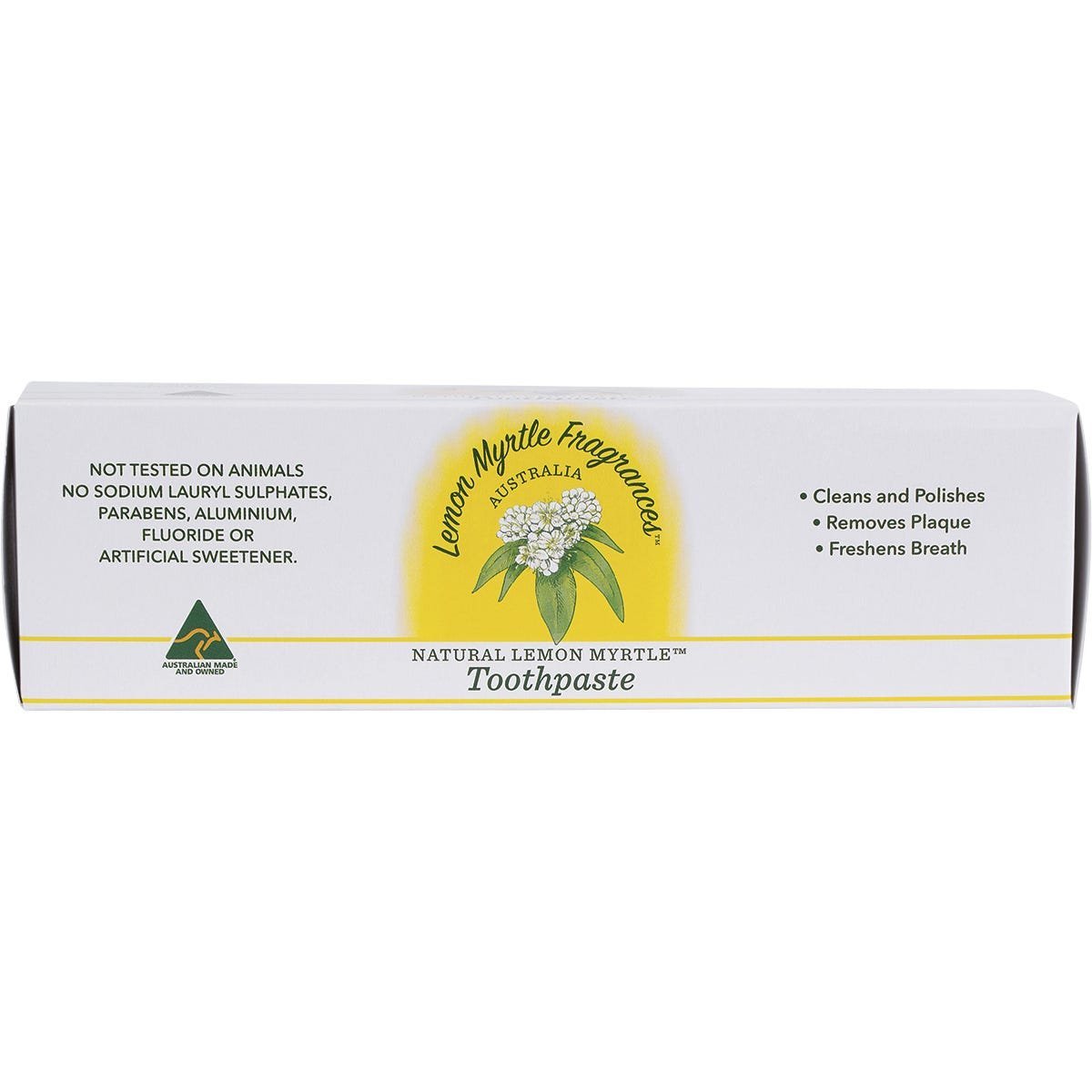 Lemon Myrtle Fragrances Toothpaste Fluoride Free 150g - Dr Earth - Oral Care