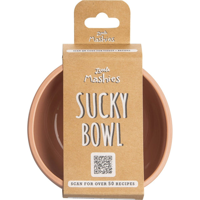 Little Mashies Silicone Sucky Bowl Blush Pink - Dr Earth - Food Storage