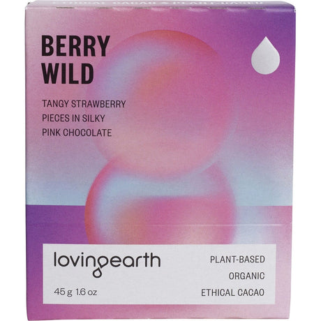 Loving Earth Berry Wild Pink Chocolate 5g - Dr Earth - Chocolate & Carob