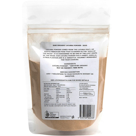 Loving Earth Lucuma Powder 250g - Dr Earth - Other Superfoods