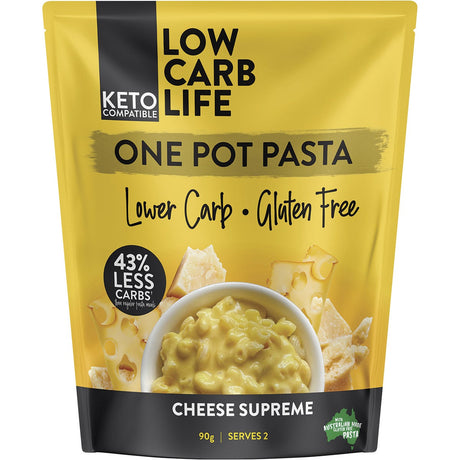 Low Carb Life One Pot Pasta Creamy Mushroom 90g - Dr Earth - Convenience Meals, Rice Pasta & Noodles