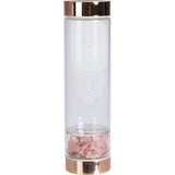 Luvin Life Crystal Water Bottle Rose Quartz Love 550ml - Dr Earth - Water Bottles