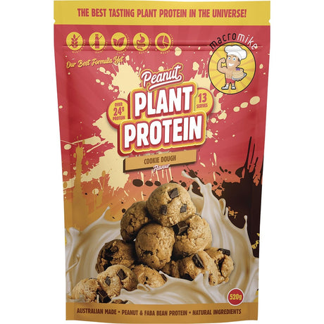 MACRO MIKE Peanut Plant Protein Cookie Dough 520g - Dr Earth - Nutrition