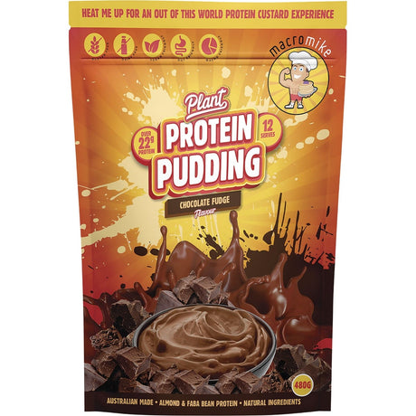 MACRO MIKE Plant Protein Pudding Chocolate Fudge 480g - Dr Earth - Desserts