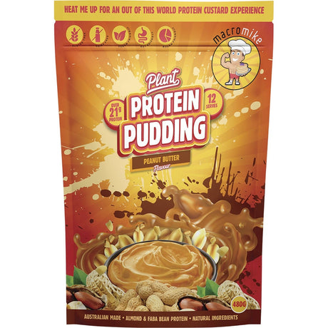 MACRO MIKE Plant Protein Pudding Peanut Butter 480g - Dr Earth - Desserts