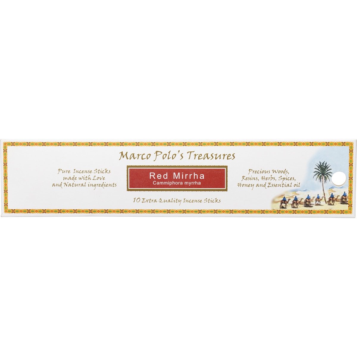 Marco Polo's Treasures Incense Sticks Red Mirrha 10pk - Dr Earth - Aromatherapy