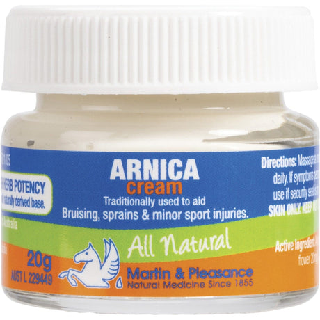 Martin & Pleasance Arnica Herbal Cream Jar 20g - Dr Earth - First Aid