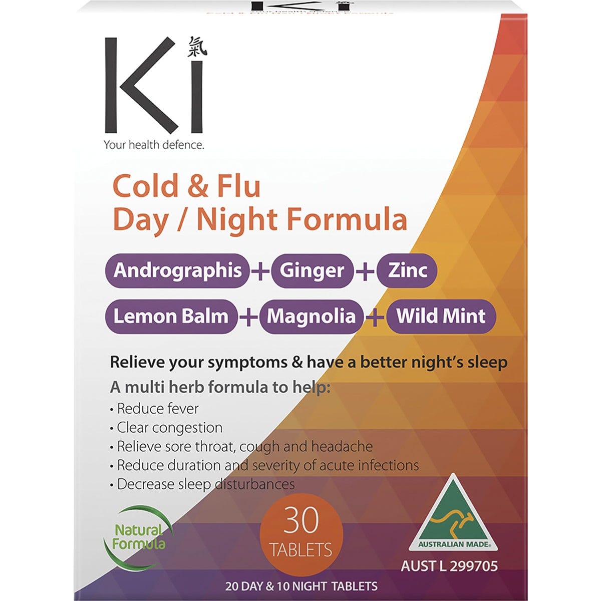 Martin & Pleasance Ki Cold & Flu Day Night 30Tabs - Dr Earth - Cold & Flu