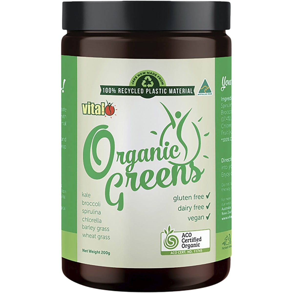 Martin & Pleasance Vital Organic Greens Powder 200g - Dr Earth - Greens