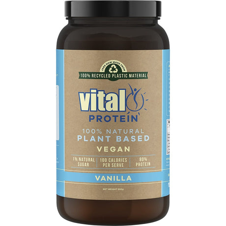 Martin & Pleasance Vital Protein Pea Protein Isolate Vanilla 500g - Dr Earth - Nutrition