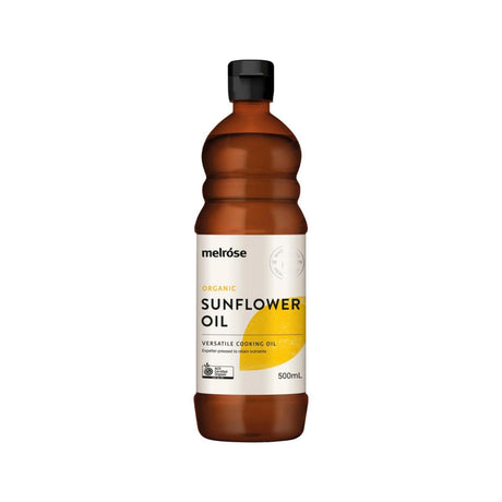 MELROSE Organic Sunflower Oil 500ml - Dr Earth - Sweetner, Natural Remedies, First Aid