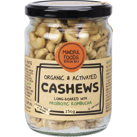 Mindful Foods Cashews Organic & Activated 250g - Dr Earth - Dried Fruits Nuts & Seeds