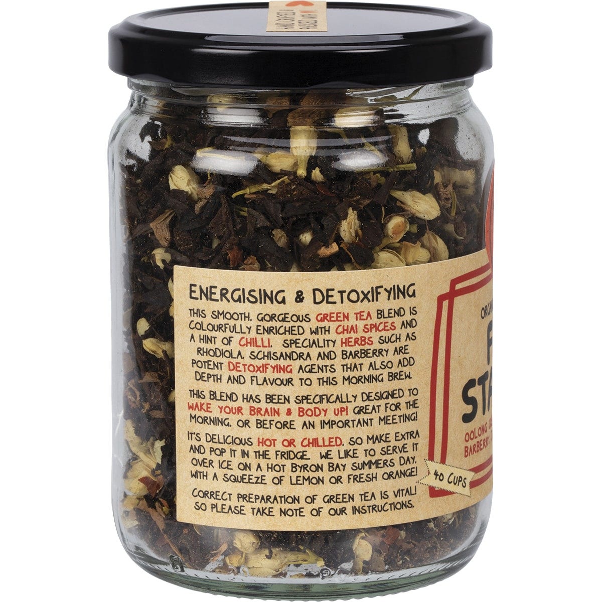 Mindful Foods Fire Starter Organic Herbal Tea 80g - Dr Earth - Drinks