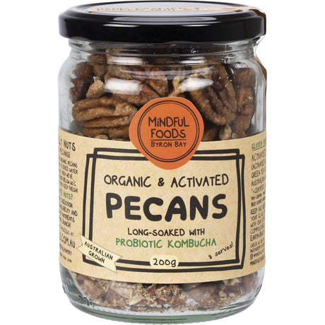 Mindful Foods Pecans Organic & Activated 200g - Dr Earth - Dried Fruits Nuts & Seeds