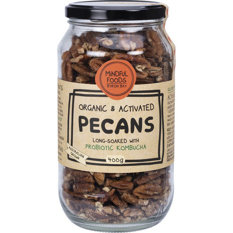 Mindful Foods Pecans Organic & Activated 400g - Dr Earth - Dried Fruits Nuts & Seeds