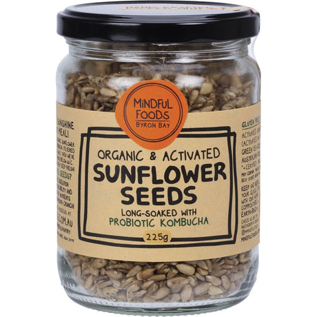 Mindful Foods Sunflower Seeds Organic & Activated 225g - Dr Earth - Dried Fruits Nuts & Seeds