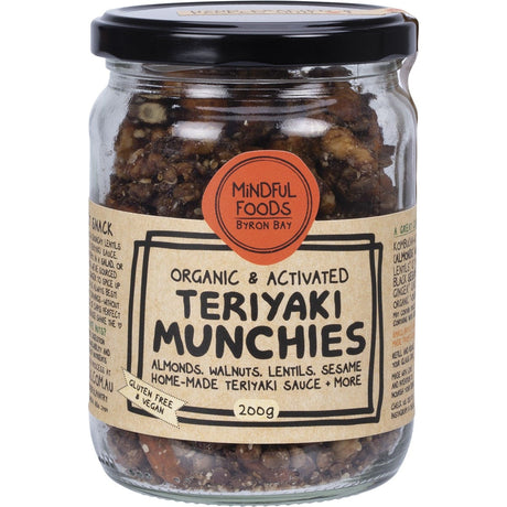 Mindful Foods Teriyaki Munchies Organic & Activated 200g - Dr Earth - Dried Fruits Nuts & Seeds