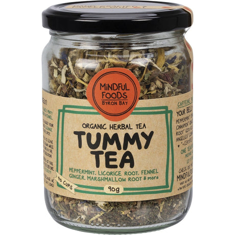 Mindful Foods Tummy Tea Organic Herbal Tea 90g - Dr Earth - Drinks, Digestion & Gut Health