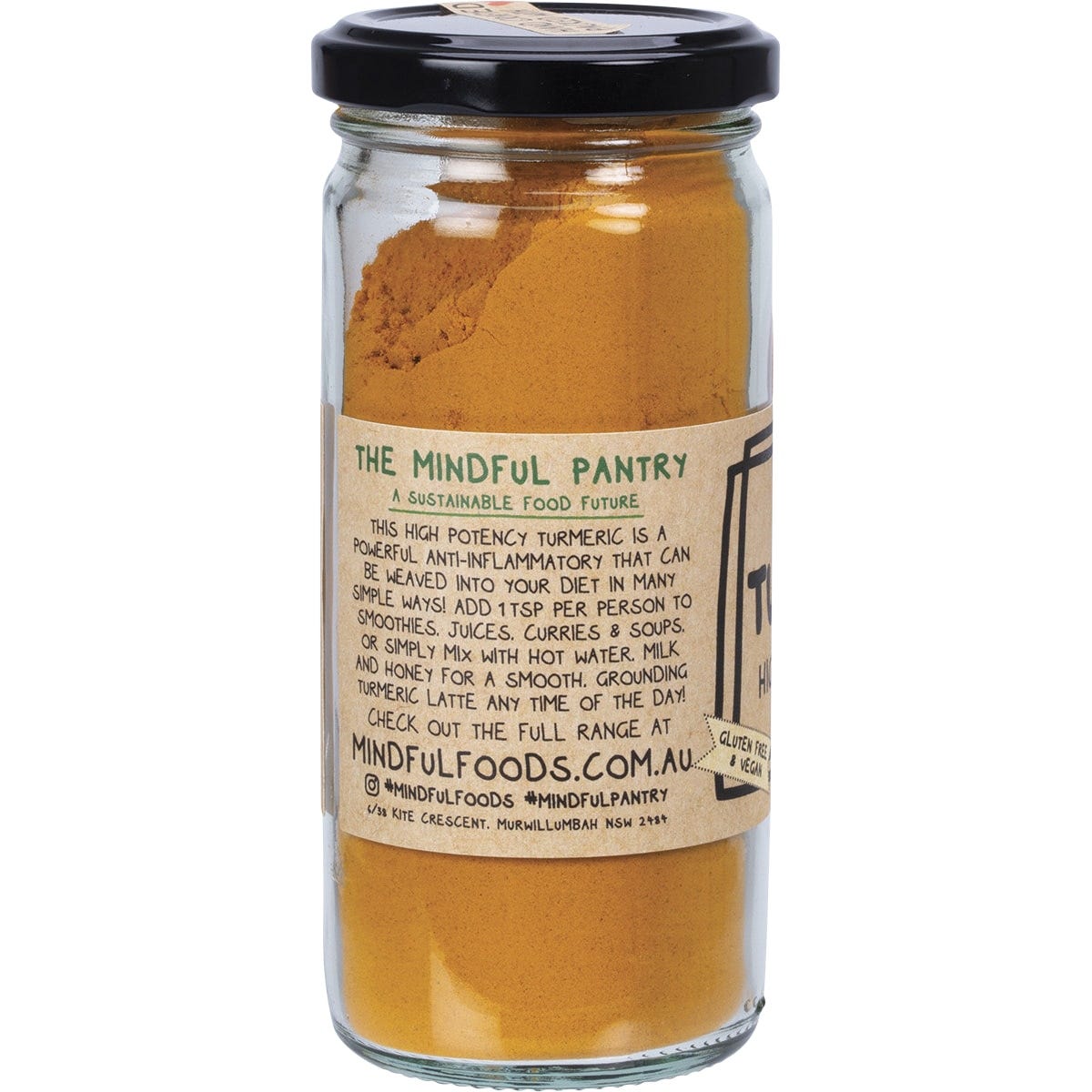Mindful Foods Turmeric Organic 120g - Dr Earth - Herbs Spices & Seasonings