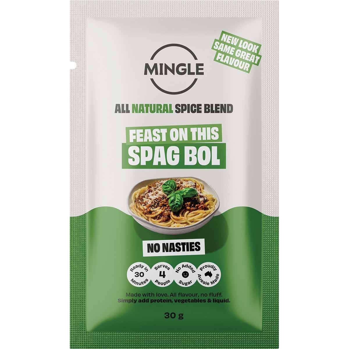 Mingle Natural Seasoning Blend Spag Bol Speedy-Style 30g - Dr Earth - Herbs Spices & Seasonings