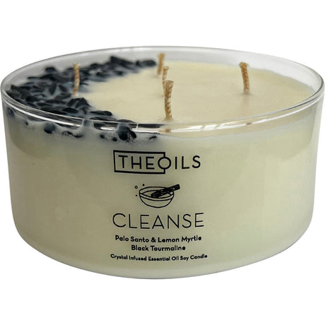 Myles Gray TheOils Soy Candle Palo Santo & Lemon Myrtle 285g - Dr Earth - Aromatherapy