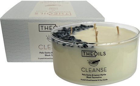 Myles Gray TheOils Soy Candle Palo Santo & Lemon Myrtle 285g - Dr Earth - Aromatherapy