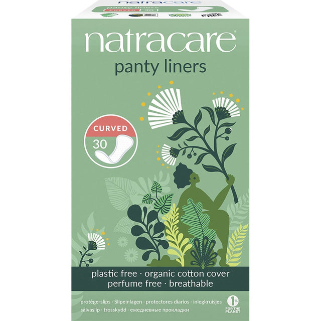 Natracare Panty Liners Curved 30pk - Dr Earth - Feminine Care
