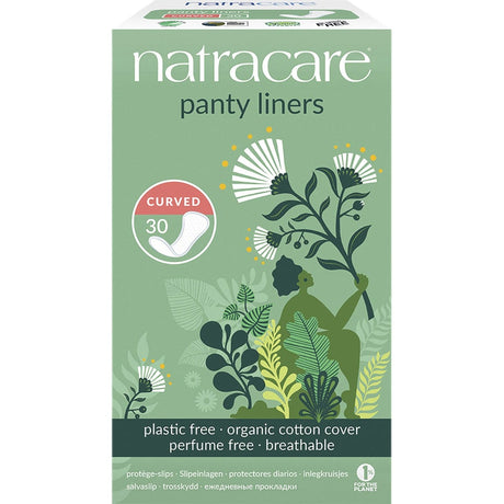 Natracare Panty Liners Curved 30pk - Dr Earth - Feminine Care