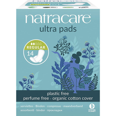 Natracare Ultra Pads Regular (Wings) 14pk - Dr Earth - Feminine Care
