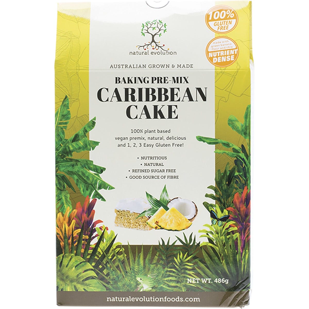 Natural Evolution Caribbean Cake Mix 486g - Dr Earth - Baking