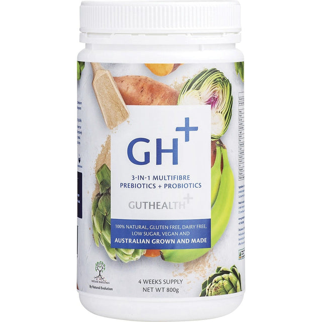 Natural Evolution GH+ Prebiotics + Probiotics 3-in-1 Multifibre 800g - Dr Earth - Digestion & Gut Health