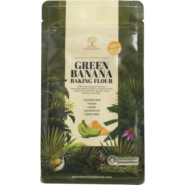 Natural Evolution Green Banana Baking Flour Green Banana 454g - Dr Earth - Baking