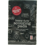 Natural Value Heavy Duty Scouring Pads 2pk - Dr Earth - Cleaning