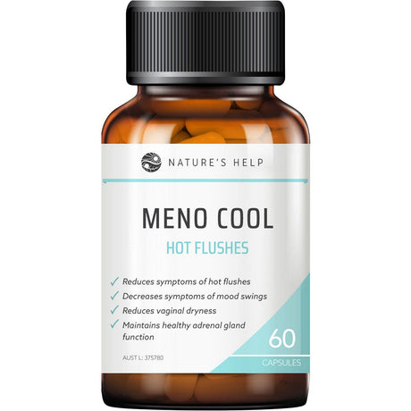 Nature's Help Meno Cool Hot Flushes Capsules 60 Caps - Dr Earth - Women's Health