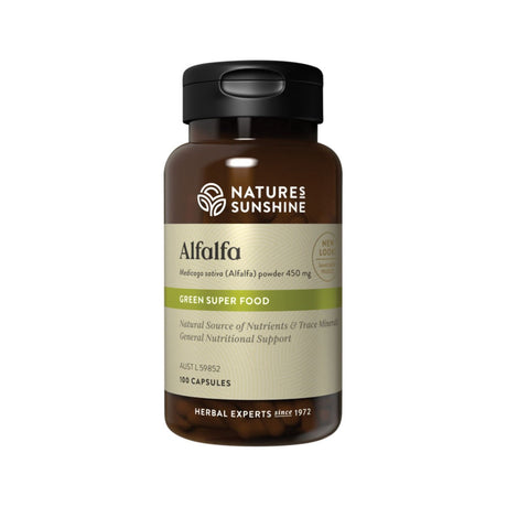 NATURE'S SUNSHINE Alfalfa 450mg 100c - Dr Earth - Supplements