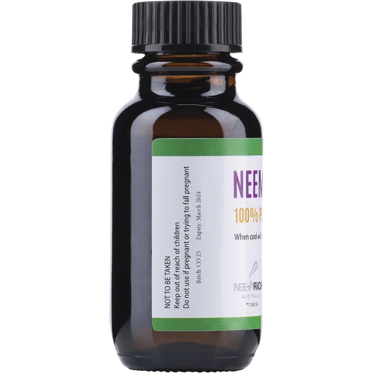 Neem Neem Seed Oil 100% Pure & Cold Pressed 20ml - Dr Earth - Skincare