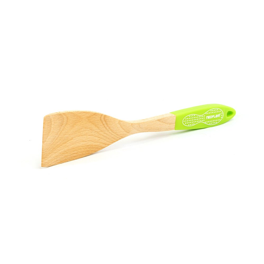 Neoflam Beechwood Turner with Green Silicon Handle - Dr Earth - Eco Living, Cookware, Knives - Utensils - Cutlery