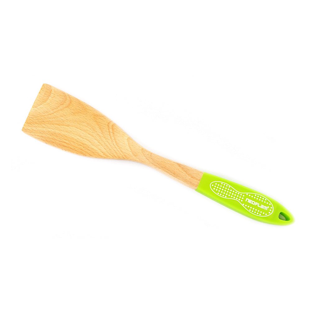 Neoflam Beechwood Turner with Green Silicon Handle - Dr Earth - Eco Living, Cookware, Knives - Utensils - Cutlery