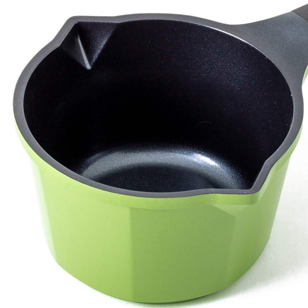 Neoflam Venn 14cm Milk Pan Non-Induction Green - Dr Earth - Eco Living, Cookware, Saucepans