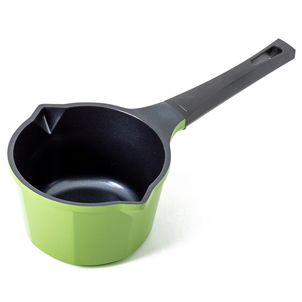 Neoflam Venn 14cm Milk Pan Non-Induction Green - Dr Earth - Eco Living, Cookware, Saucepans