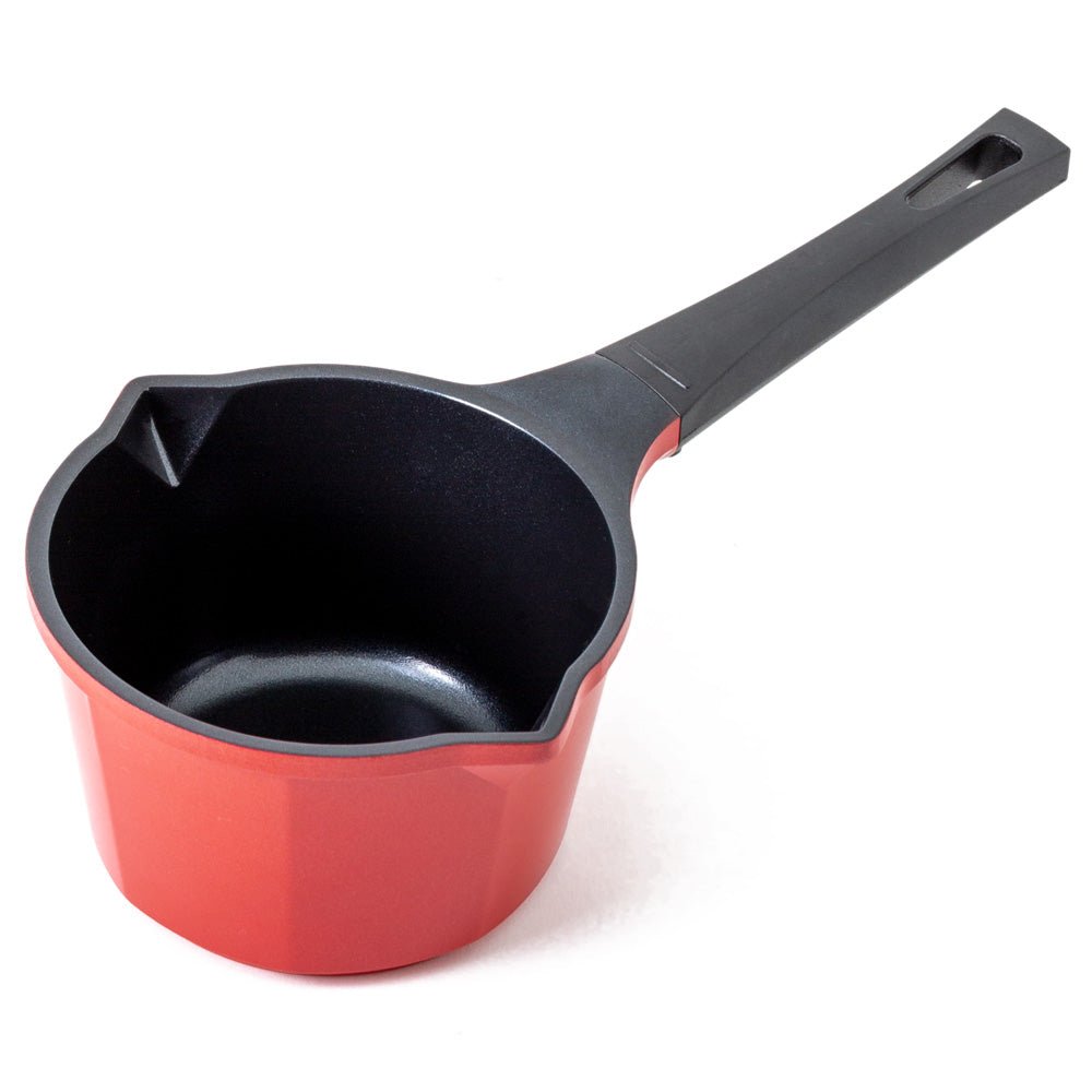 Neoflam Venn 14cm Milk Pan Non-Induction Red - Dr Earth - Eco Living, Cookware, Saucepans
