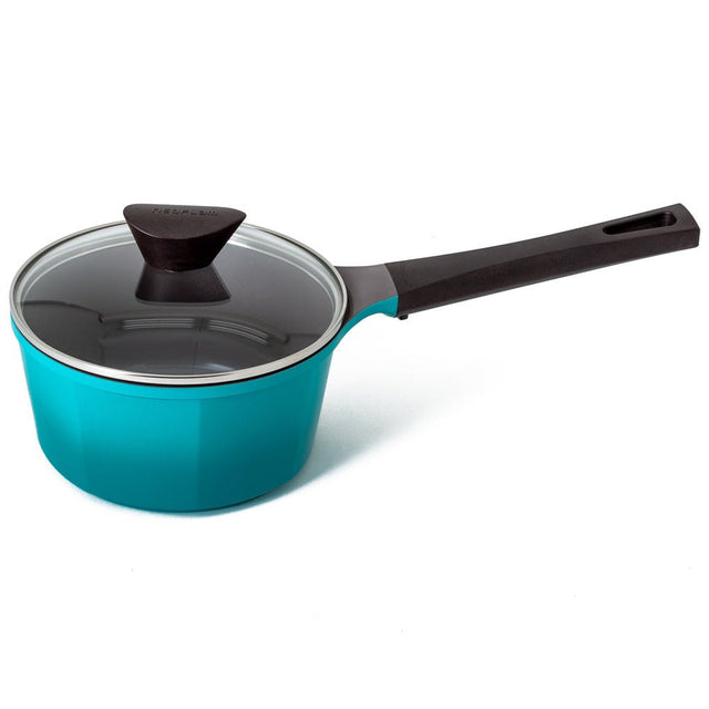 Neoflam Venn 18cm Sauce Pan Induction Turquoise - Dr Earth - Eco Living, Cookware, Saucepans