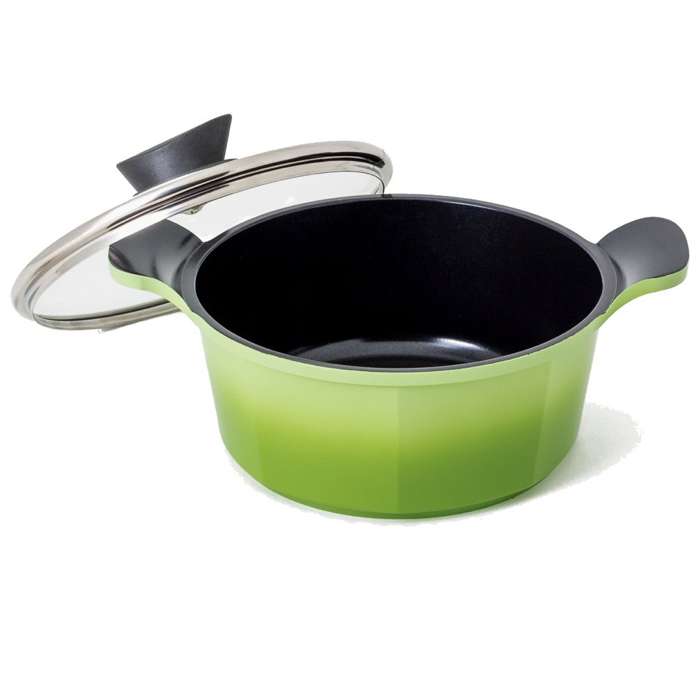 Neoflam Venn 20cm Casserole Induction Green - Dr Earth - Eco Living, Cookware, Stockpots & Casseroles